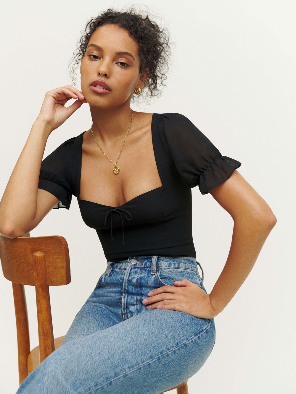 Reformation Delevan Top - Black